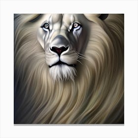 Exquisite White Lion Canvas Print