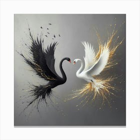 Swans Canvas Print