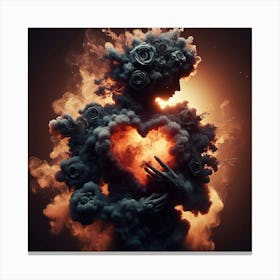 Heart Of Smoke Canvas Print