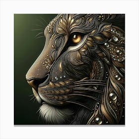 Lion Head 4 Canvas Print