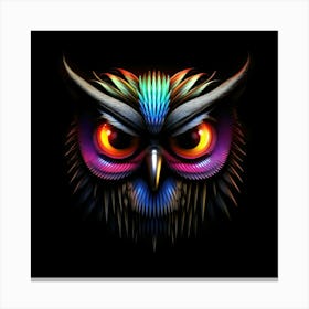 Colorful Owl Canvas Print