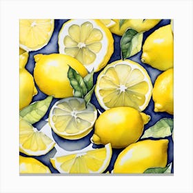 Lemons 3 Canvas Print