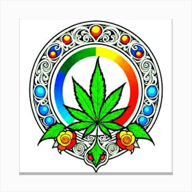 Cannabis Leaf Canvas Print