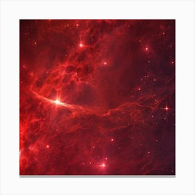 Red Nebula Canvas Print