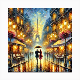 Paris At Night Canvas Print