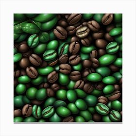Coffee Beans Background Canvas Print