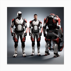 Building A Strong Futuristic Suit Like The One In The Image Requires A Significant Amount Of Expertise, Resources, And Time 24 Canvas Print