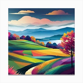 Walk In The Countryside Canvas Print