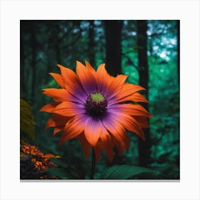 Flower In The Forest Canvas Print