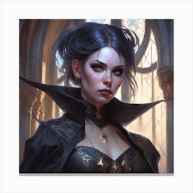 Lady Dracula Canvas Print