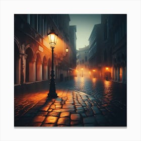 Venice At Night Canvas Print