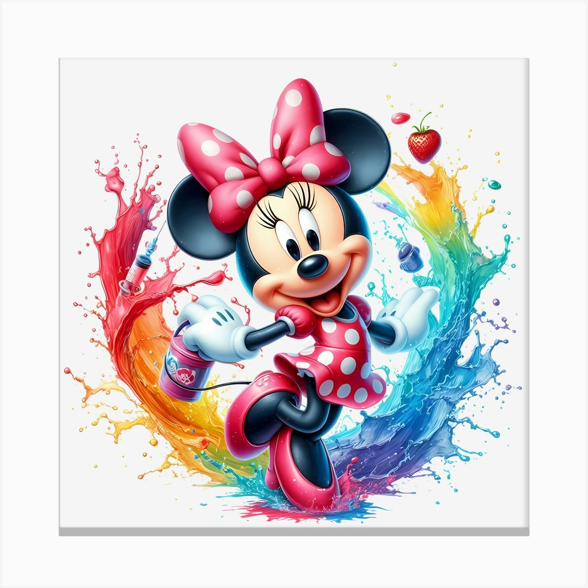 Minnie Mouse 4 Canvas Print by Aloke Design