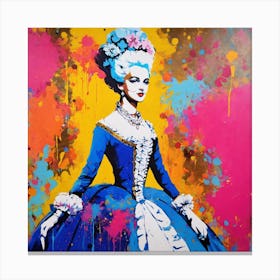 Lady In Blue 2 Canvas Print