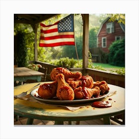 Bbq Chicken 1 Canvas Print