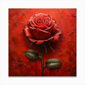 Red Rose Canvas Print