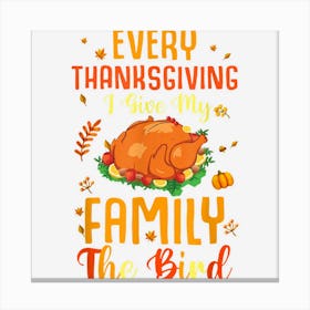 Funny Thanksgiving Family Matching For Mens Womens Canvas Print