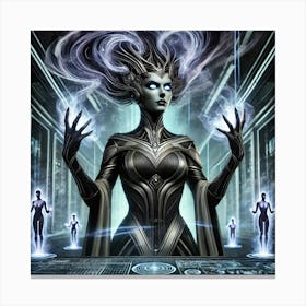 Queen Sorath Mind Control Sci Fi Canvas Print