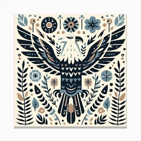 Scandinavian style, Eagle 1 Canvas Print