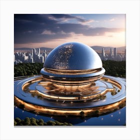 Futuristic City 177 Canvas Print