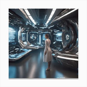 Futuristic Interior 2 Canvas Print