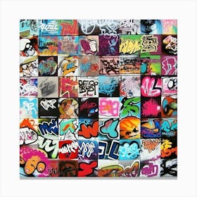 Graffiti Collage 1 Canvas Print