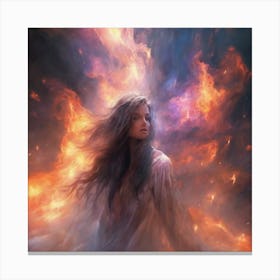 Fire And Flames Canvas Print