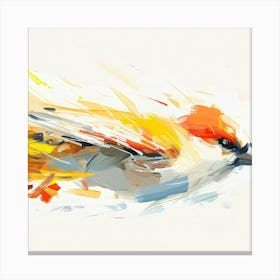 Abstract Bird Painting Canvas Print