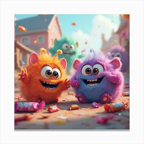 Monsters, Inc 8 Canvas Print