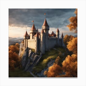 Castle On A Hill 7 Canvas Print