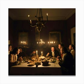 Dinner Party 2 Canvas Print