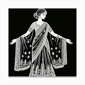 Amazing Paper cutting art works of Elegance 3 Canvas Print