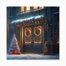 Christmas Scene 1 Canvas Print