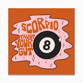 Scorpio Magic 8 Ball Canvas Print