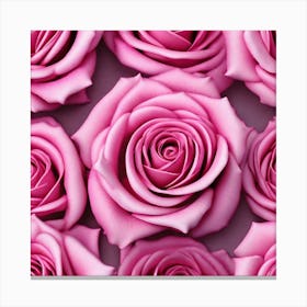 Pink Roses 8 Canvas Print