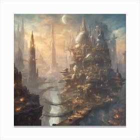 Fantasy City 1 Canvas Print