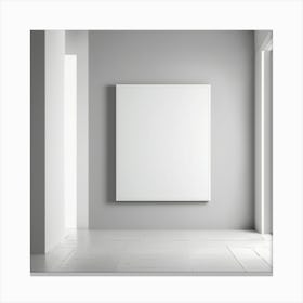 Blank Canvas In Empty Room Canvas Print