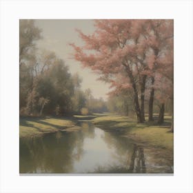 'River Of Blossoms' Canvas Print