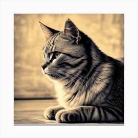 Cat Portrait Canvas Print