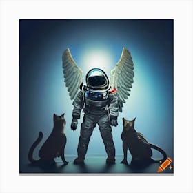 Space angel companions Canvas Print