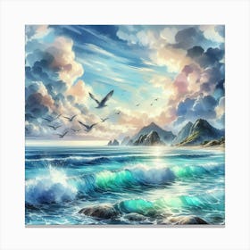 Seascape Painting 1 Leinwandbild