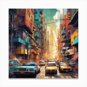 City Vibes Urban Pulse (3) Canvas Print