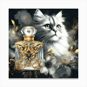 Feline Cat Creative Artwork Illustration 130 Canvas Print