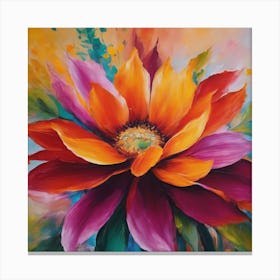 Flower Painting Canvas Print