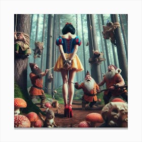Snow White And The Seven Dwarfs 11 Canvas Print