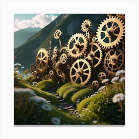 Ethereal Gears Of Life 8 Canvas Print