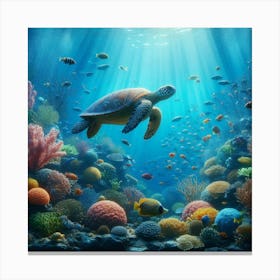 Underwater Seascape Canvas Print