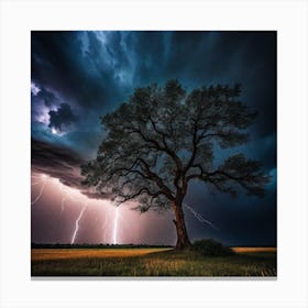 Lightning Tree 19 Canvas Print