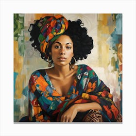 African Woman 60 Canvas Print