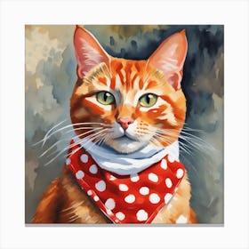 Orange Tabby Cat Canvas Print