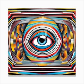 Evil Eye Psychedelic Eye Of The World Canvas Print